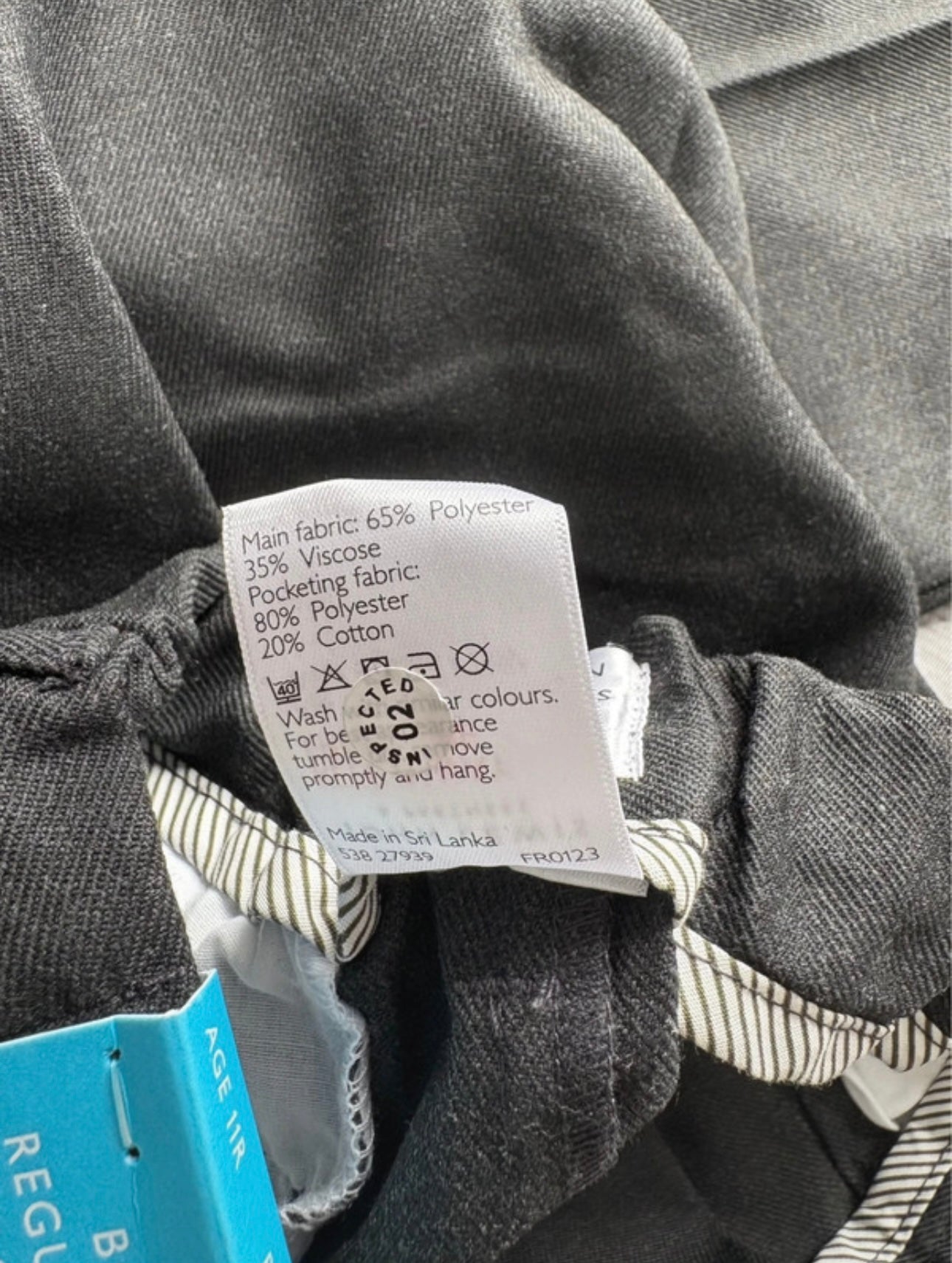 John Lewis Regular Fit Trousers Colour Grey Size 11 Years