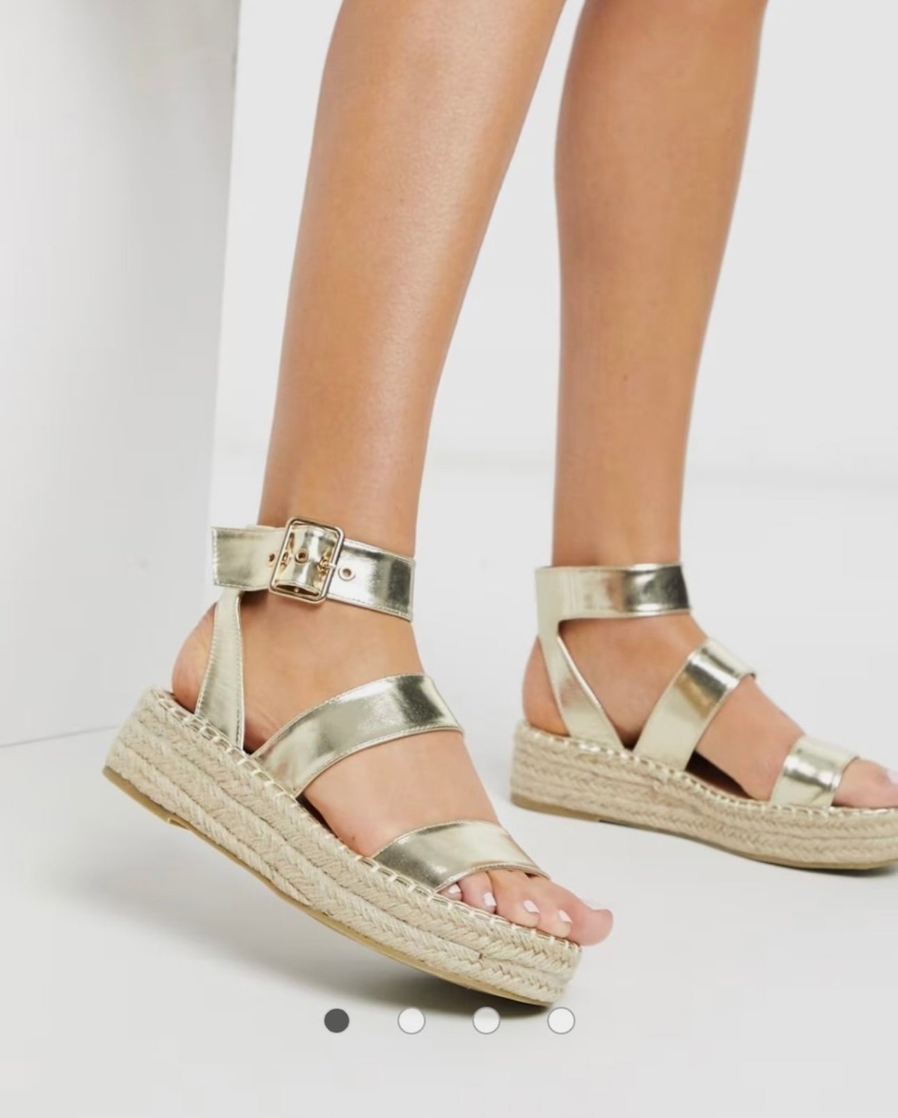Raid London Bellini Flatform Sandals Colour Gold UK Size 7