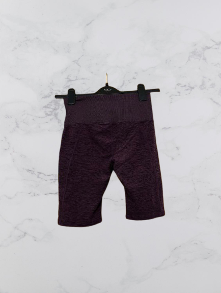 Kirkland Signature Ladies Brushed Bike Shorts Colour Burgundy Marl Size Small