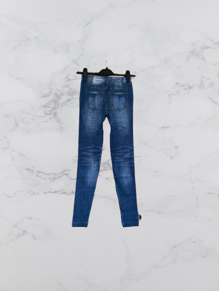 Bella Sirena Ripped Detail Leggings Colour Dark Blue One Size 8-12