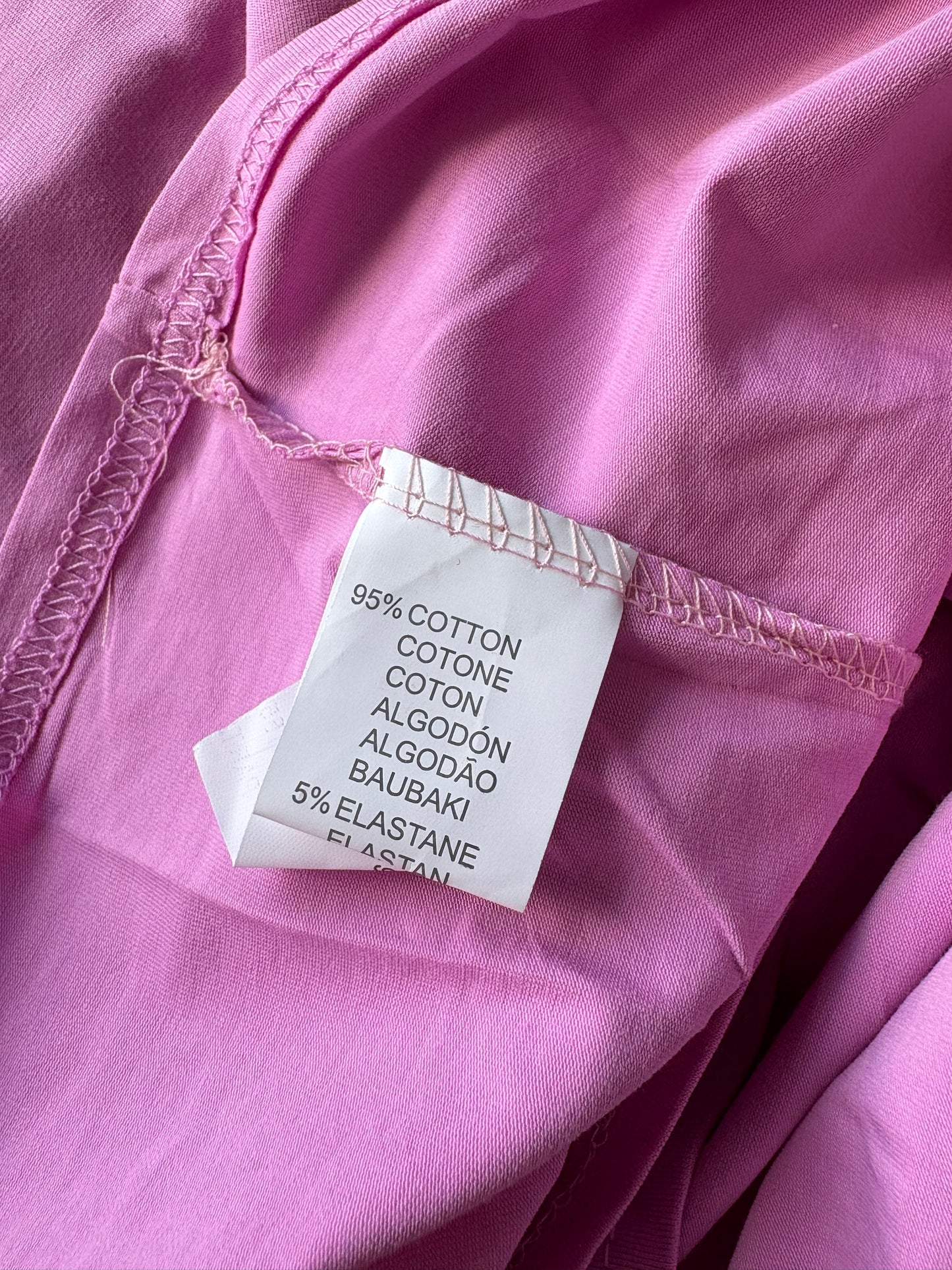 Evelin Broderie 'Love' Short Sleeve Top Colour Pink Size XL/XXL