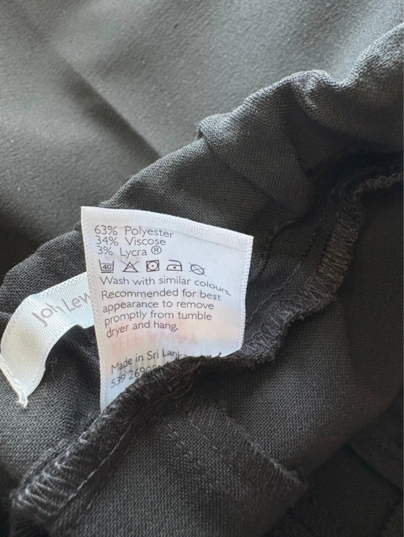 John Lewis Girls Trousers Regular Fit Colour Black Size 8 Years