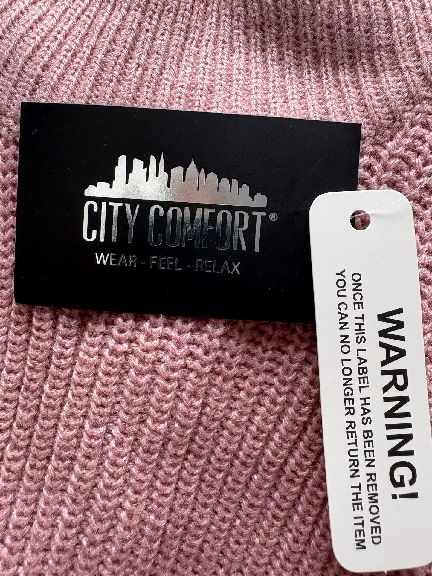 City Comfort knitted high neck jumper Colour Rose Size 9-10 Years
