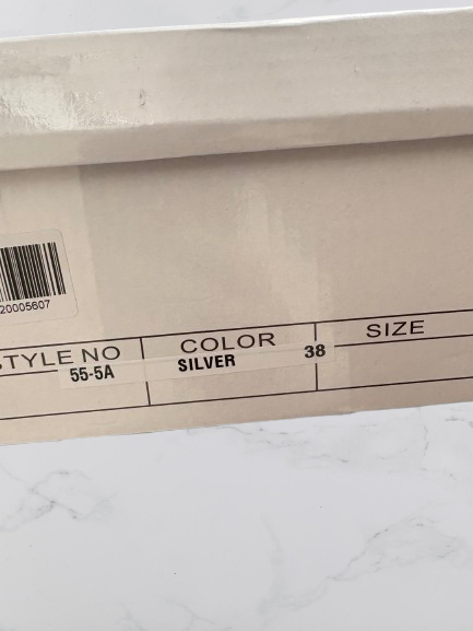 Mulanka Wedge Sandals Colour Silver Size 38 UK Size 5