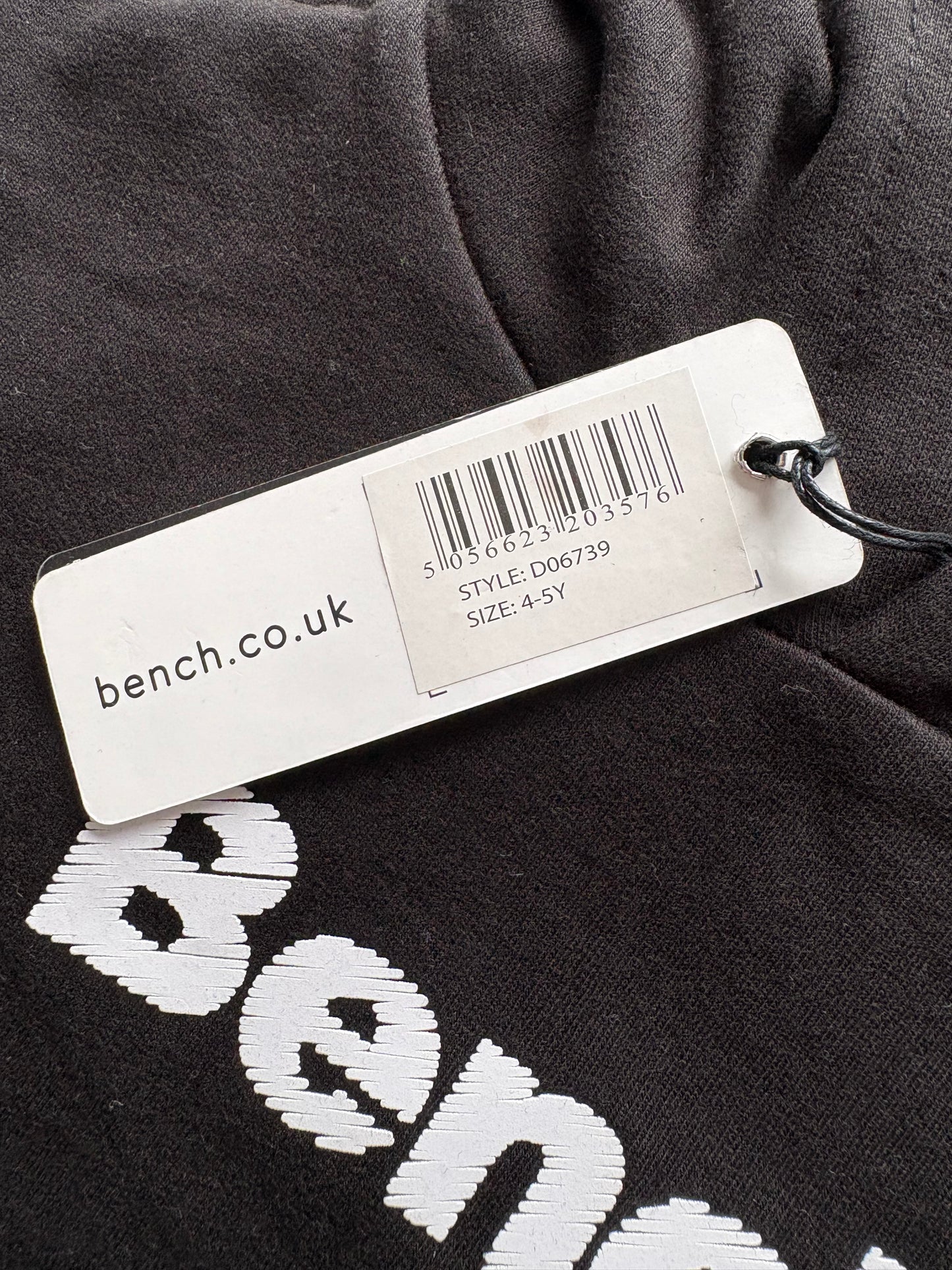 Bench Hooded Tracksuit Colour Black Size 4-5 Years