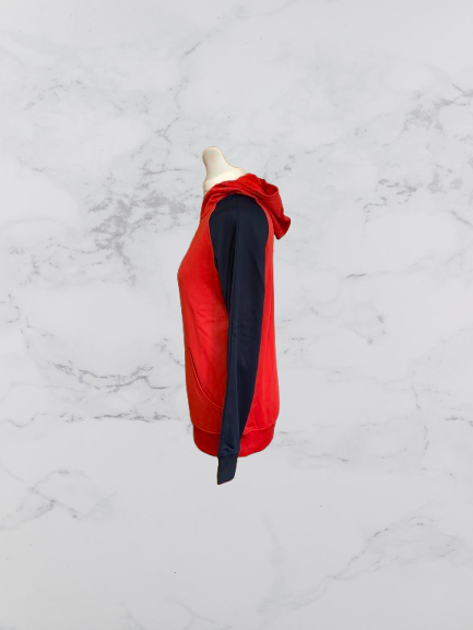 New Balance Hooded Jumper Colour Red/Navy Size 12