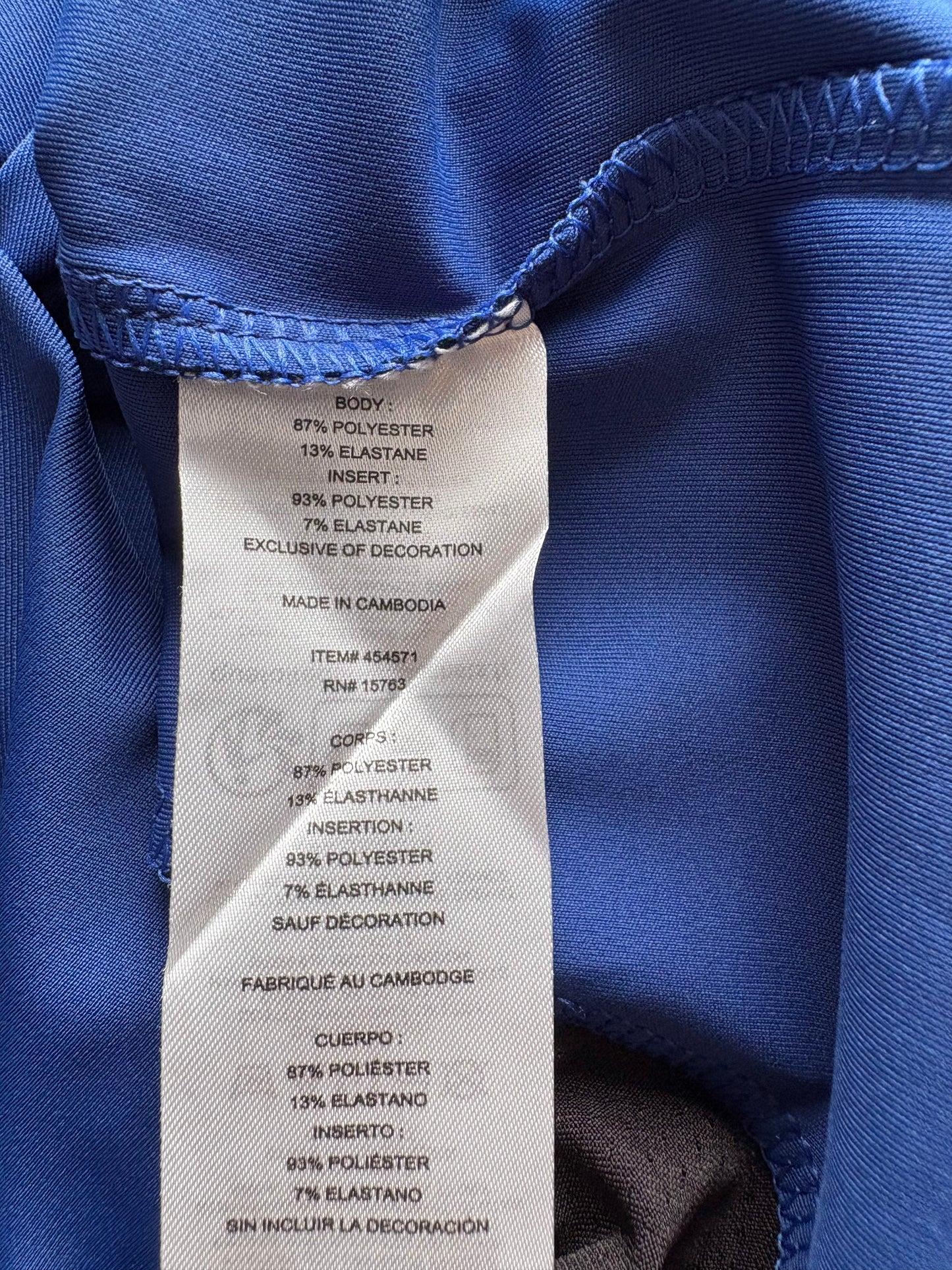 Champion Short Sleeve T-Shirt Colour Jewel Sapphire Size M