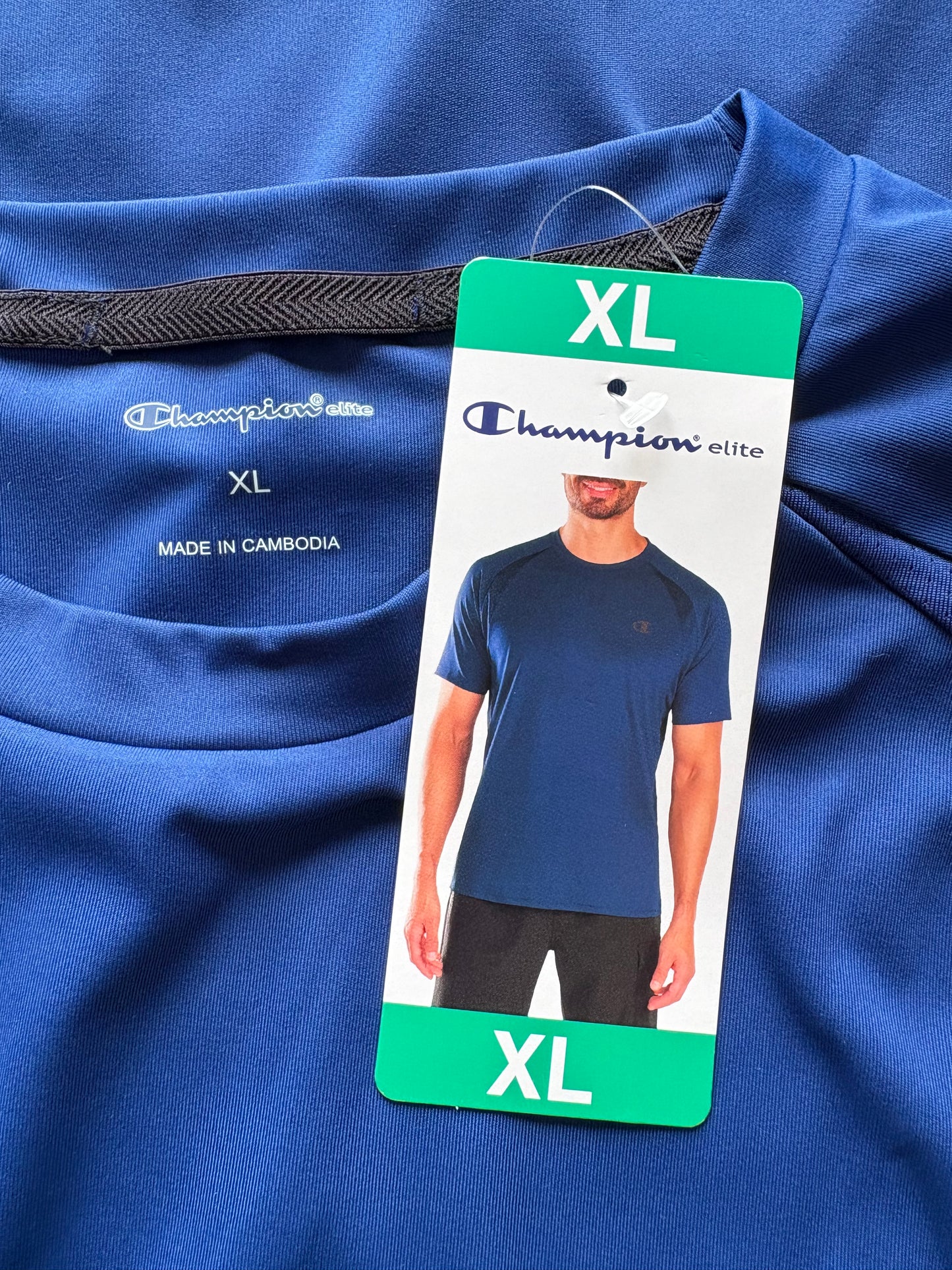 Champion Short Sleeve T-Shirt Colour Navy Size XL