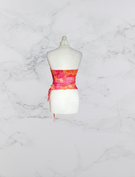 Shein BAE Boob Tube Top Colour Pink/Orange Size S