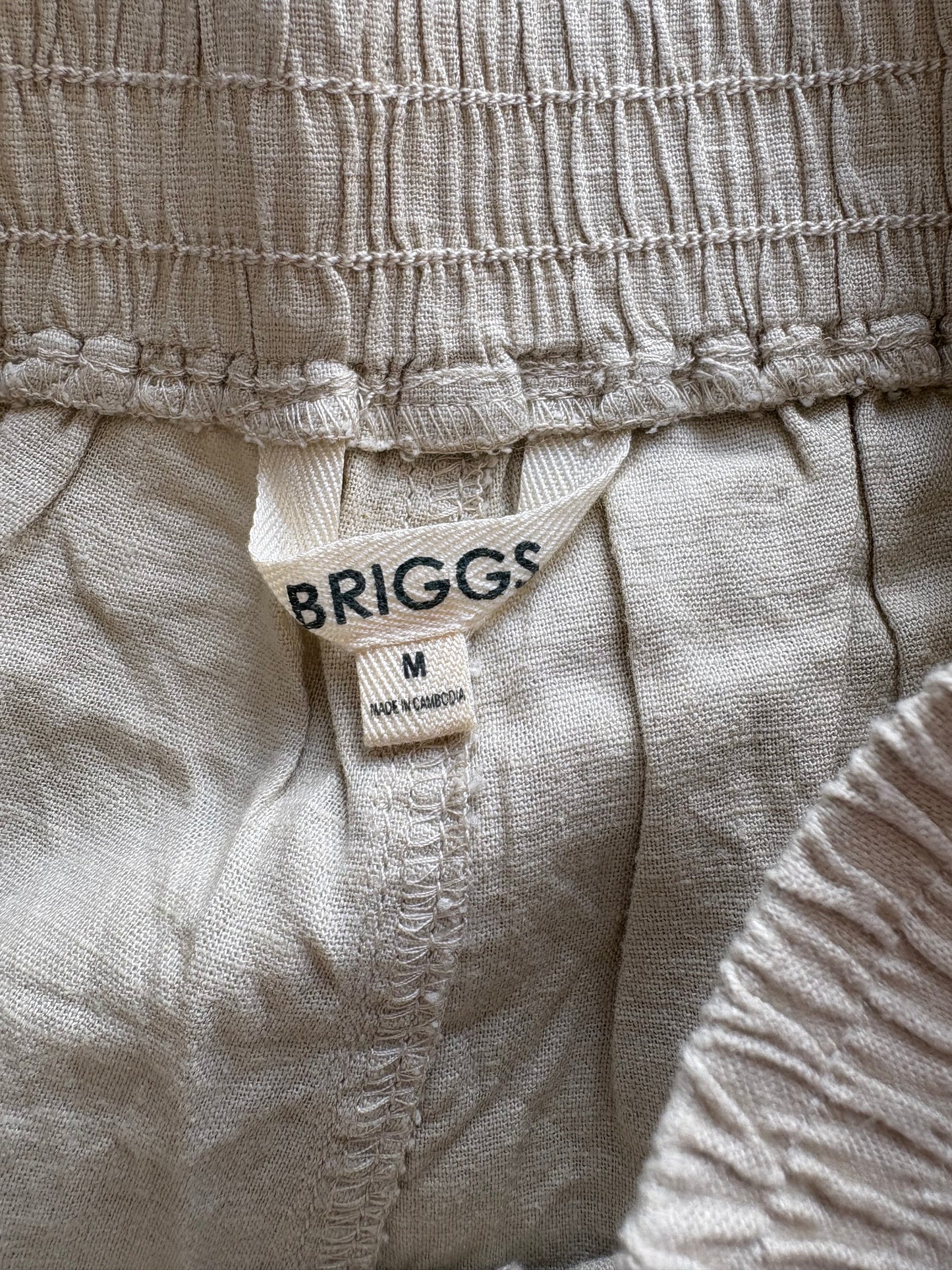 Briggs Linen Blend Trousers Colour Natural Size M