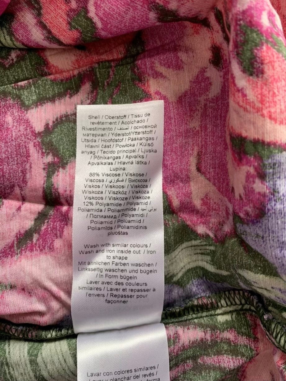 b.young Byibine Smock Blouse Colour Fuchsia Red Mix Size 14