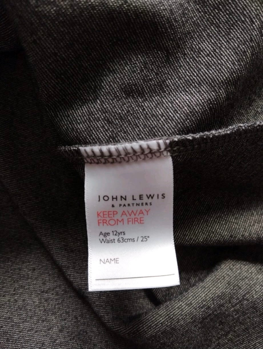 John Lewis Jersey Skater Skirt Colour Grey Size 12 Years
