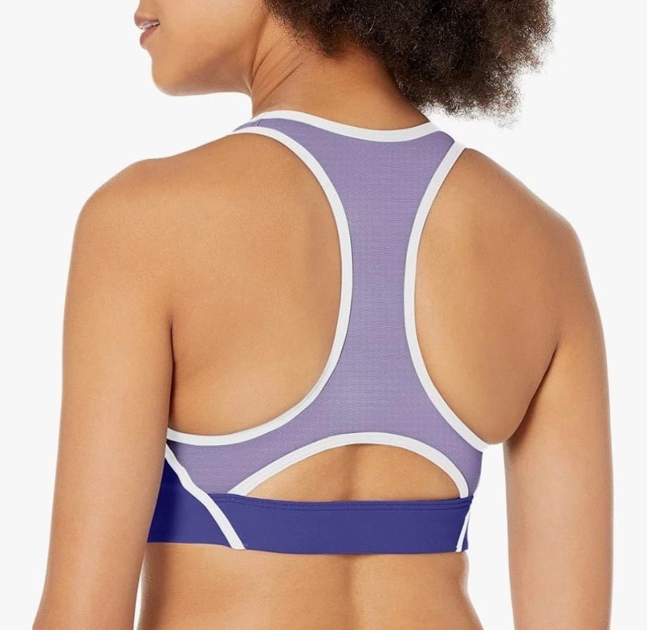 Reebok Lux Racerback Sports Bra Colour Purple Size 4-6