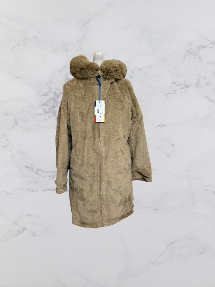 Saturne Reversible faux Fur Lined Jacket Colour Beige Size L