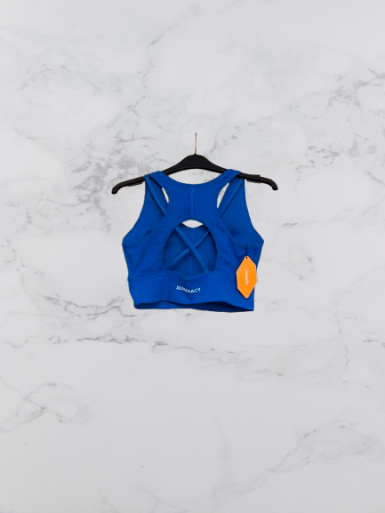 Supremacy Peak Longline Bra Top Colour Blue Size L