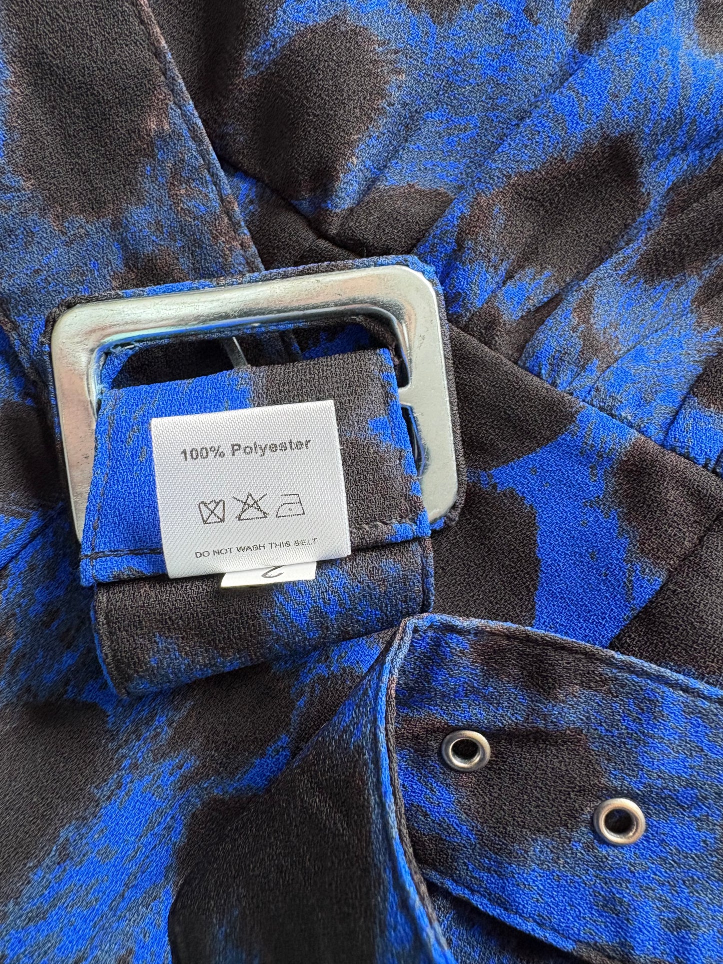 Dancing Leopard Print Jumpsuit Colour Blue/Black Size 12