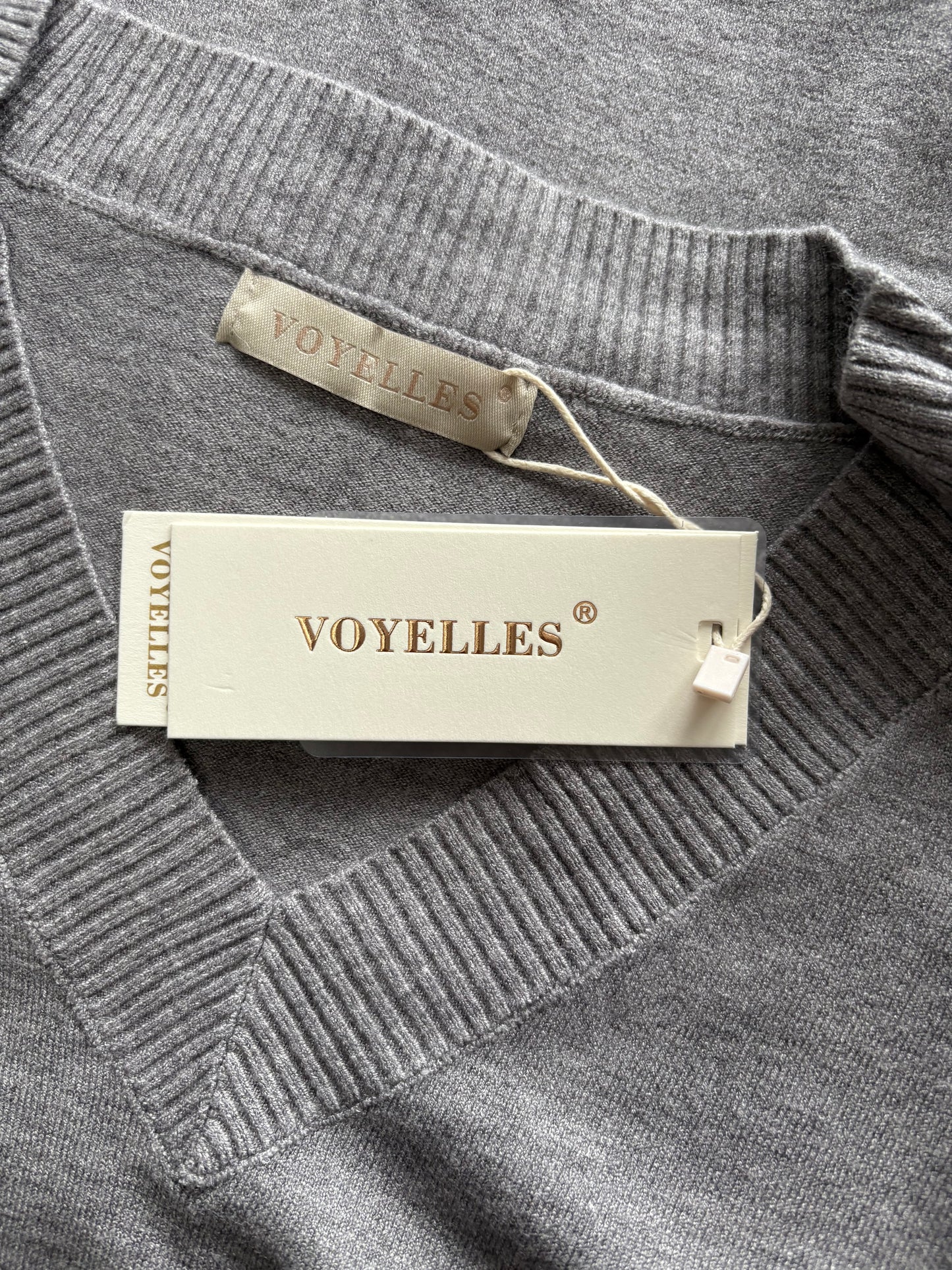 Voyelles V Neck Lounge Set Colour Grey One Size 10-18