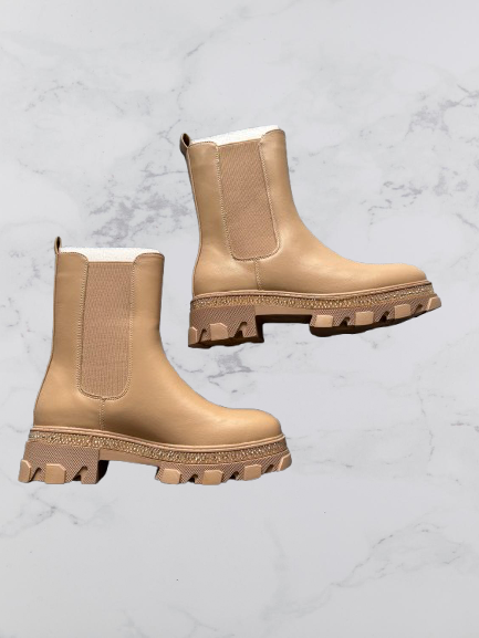 Stephan Paris Chelsea Boots Colour khaki Size 36 Uk Size 3