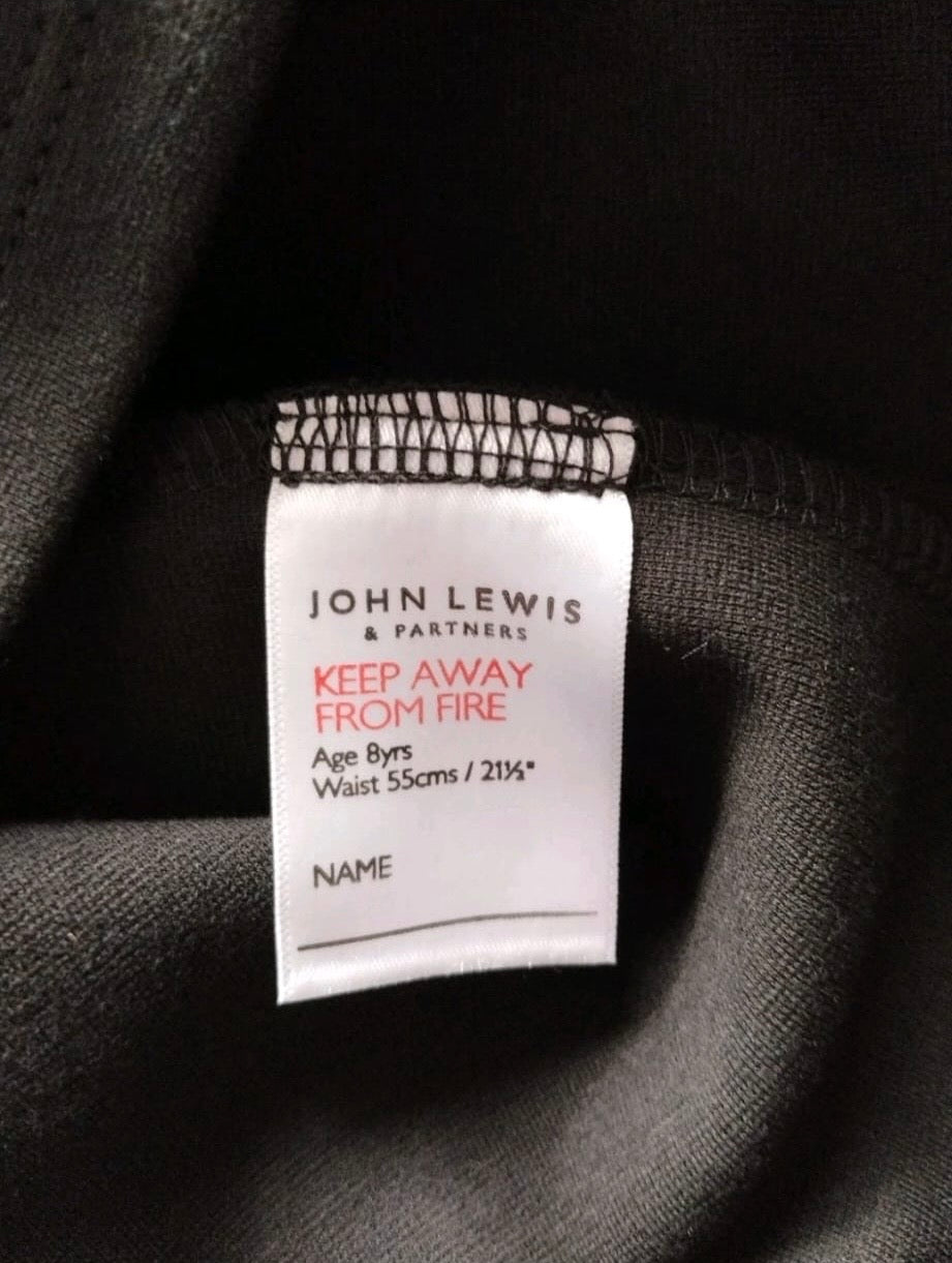 John Lewis Jersey Tube Skirt Colour Black Size 8 Years