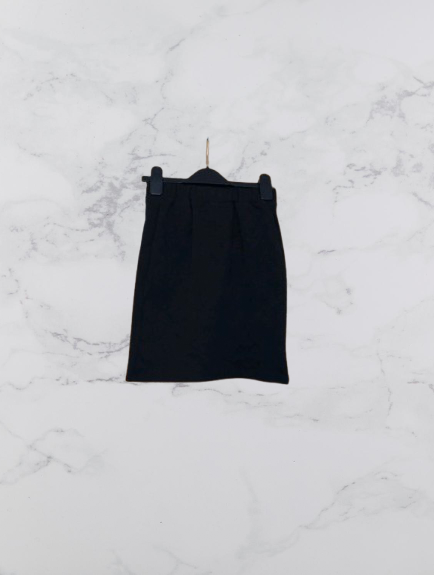 John Lewis Jersey Tube Skirt Colour Black Size 8 Years