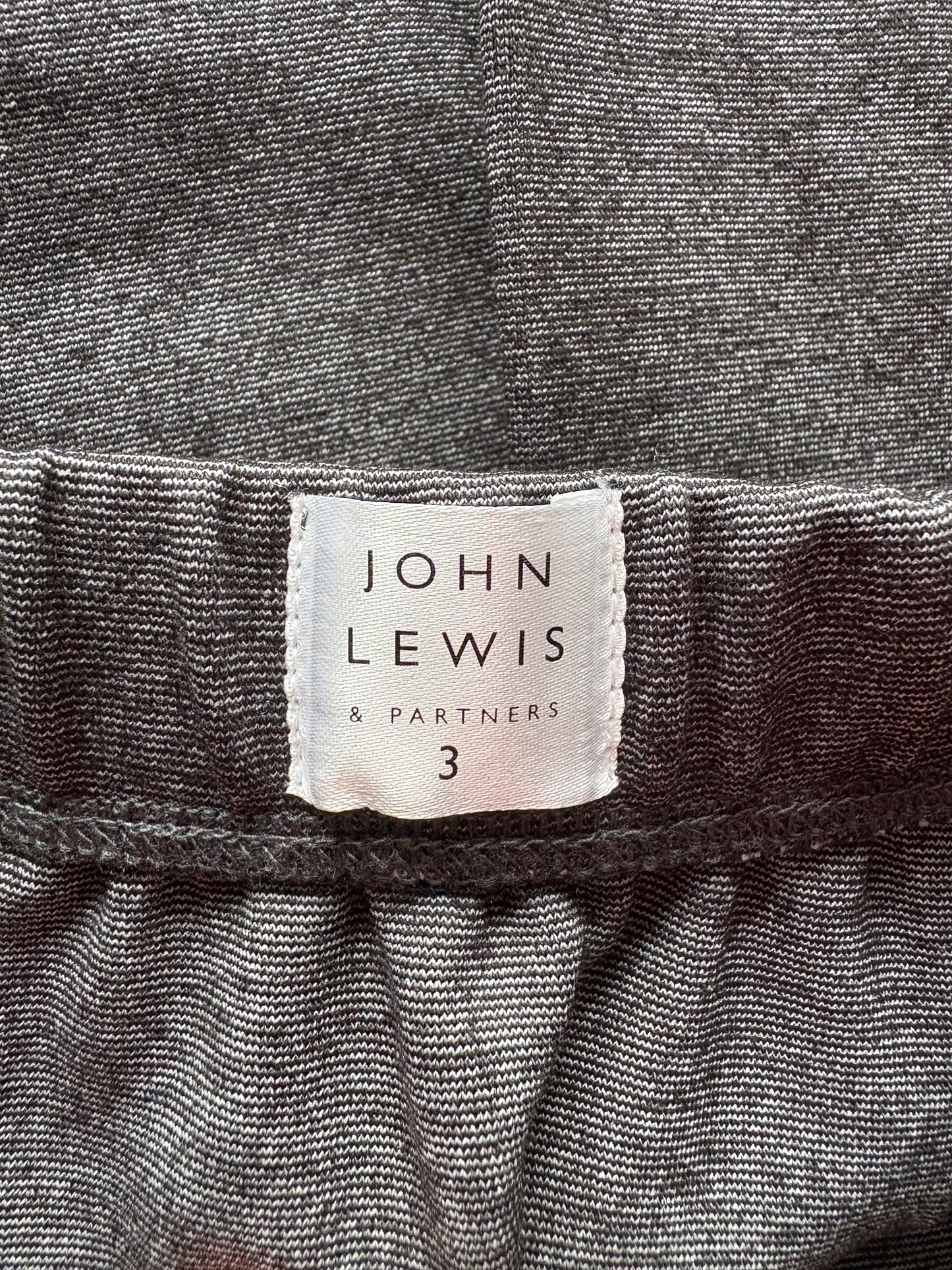 John Lewis Jersey Panel Pleated Skirt Colour Grey Size 3 Years
