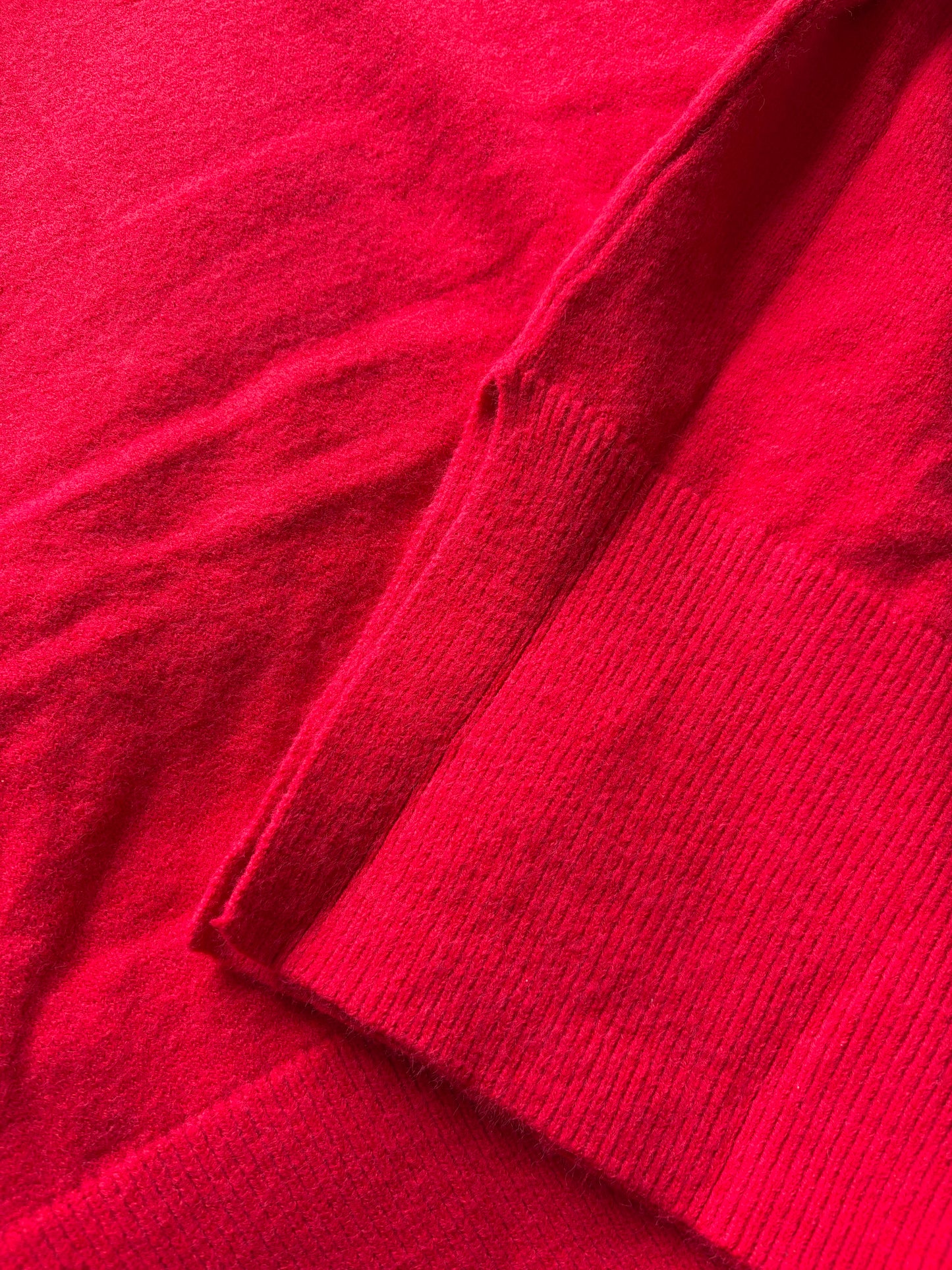 Papillonne Roll Neck Jumper Colour Red/Black One Size 10-22