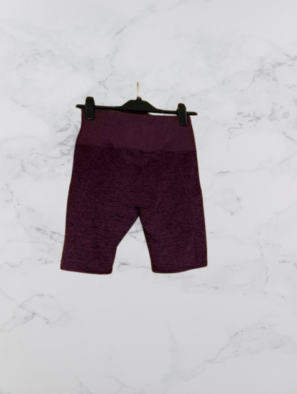 Kirkland Signature Ladies Brushed Bike Shorts Colour Burgundy Marl Size Medium