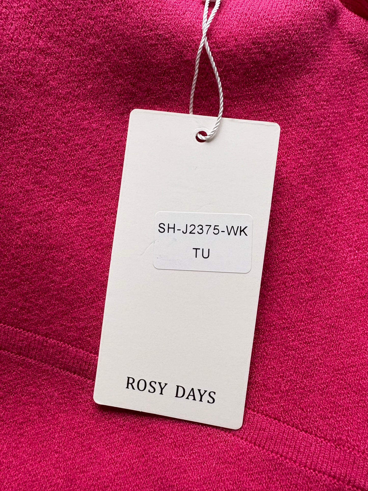 Rosy Days Roll Neck Jumper Dress Colour Pink One Size 12-22