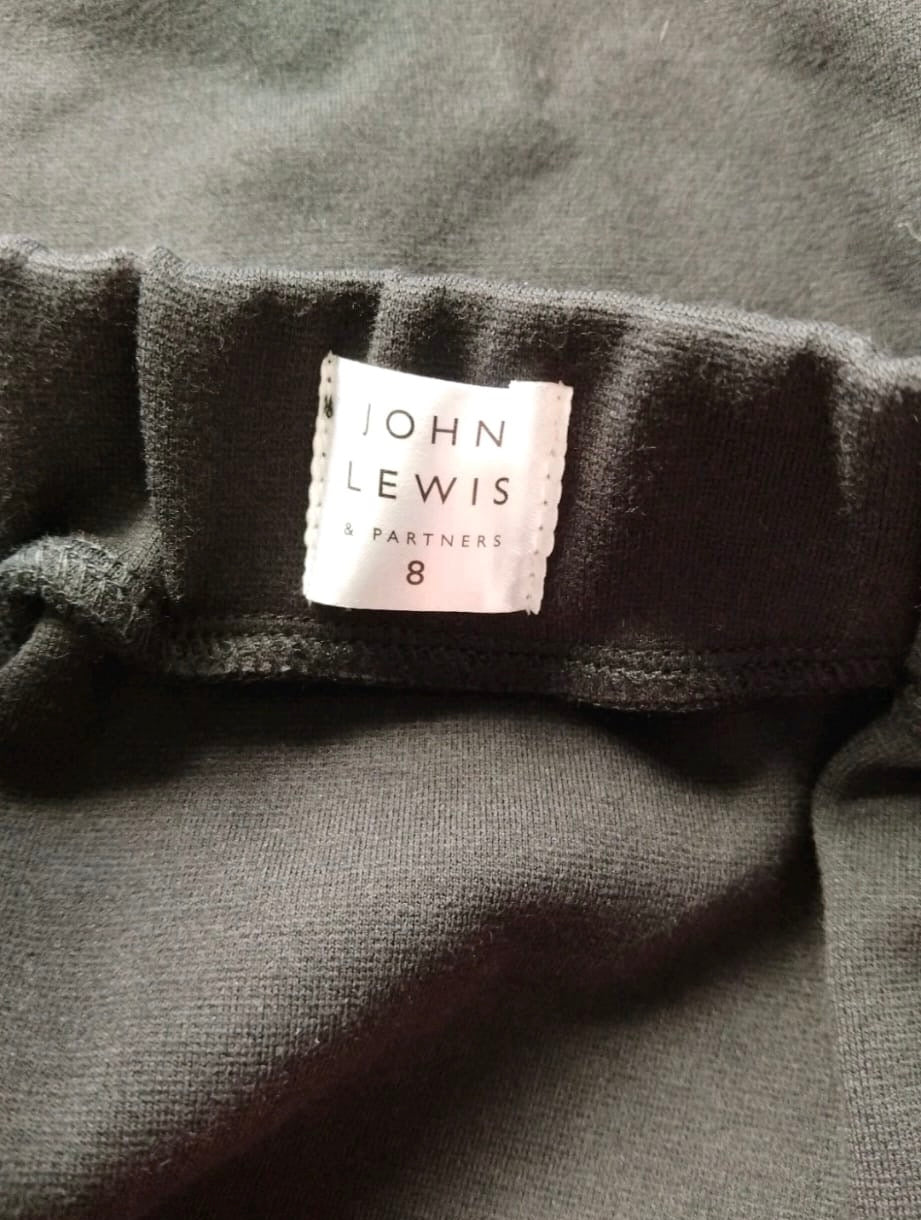 John Lewis Jersey Tube Skirt Colour Black Size 8 Years