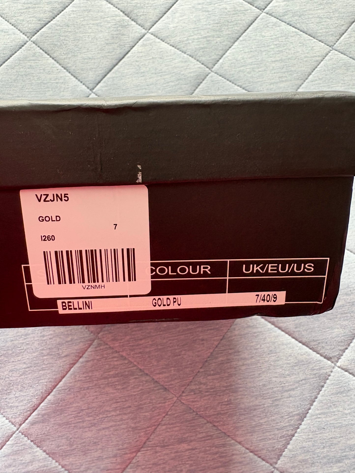 Raid London Bellini Flatform Sandals Colour Gold UK Size 7
