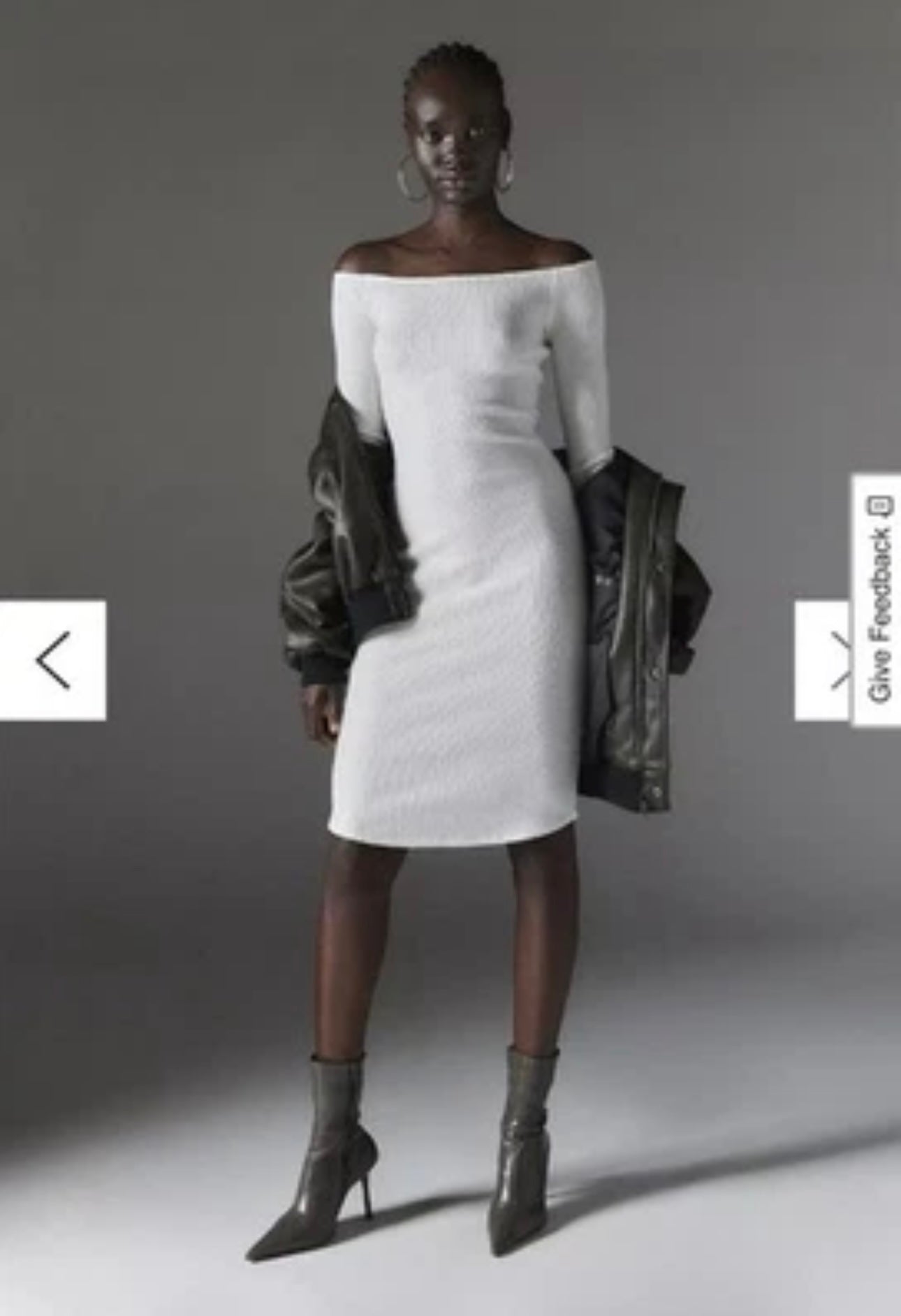Urban Outfitters Silence + Noise Cookie Cosy Midi Dress Colour Cream Size XXS