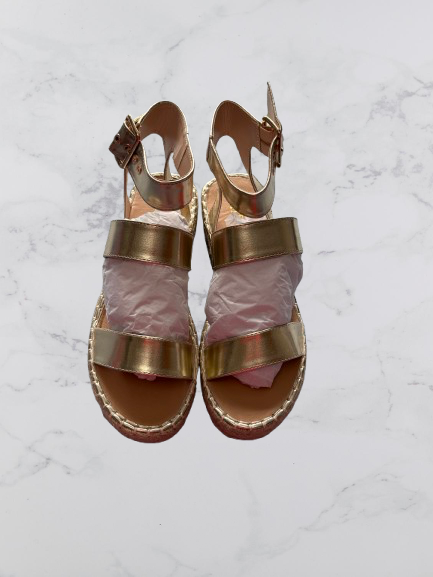 Raid London Bellini Flatform Sandals Colour Gold UK Size 7