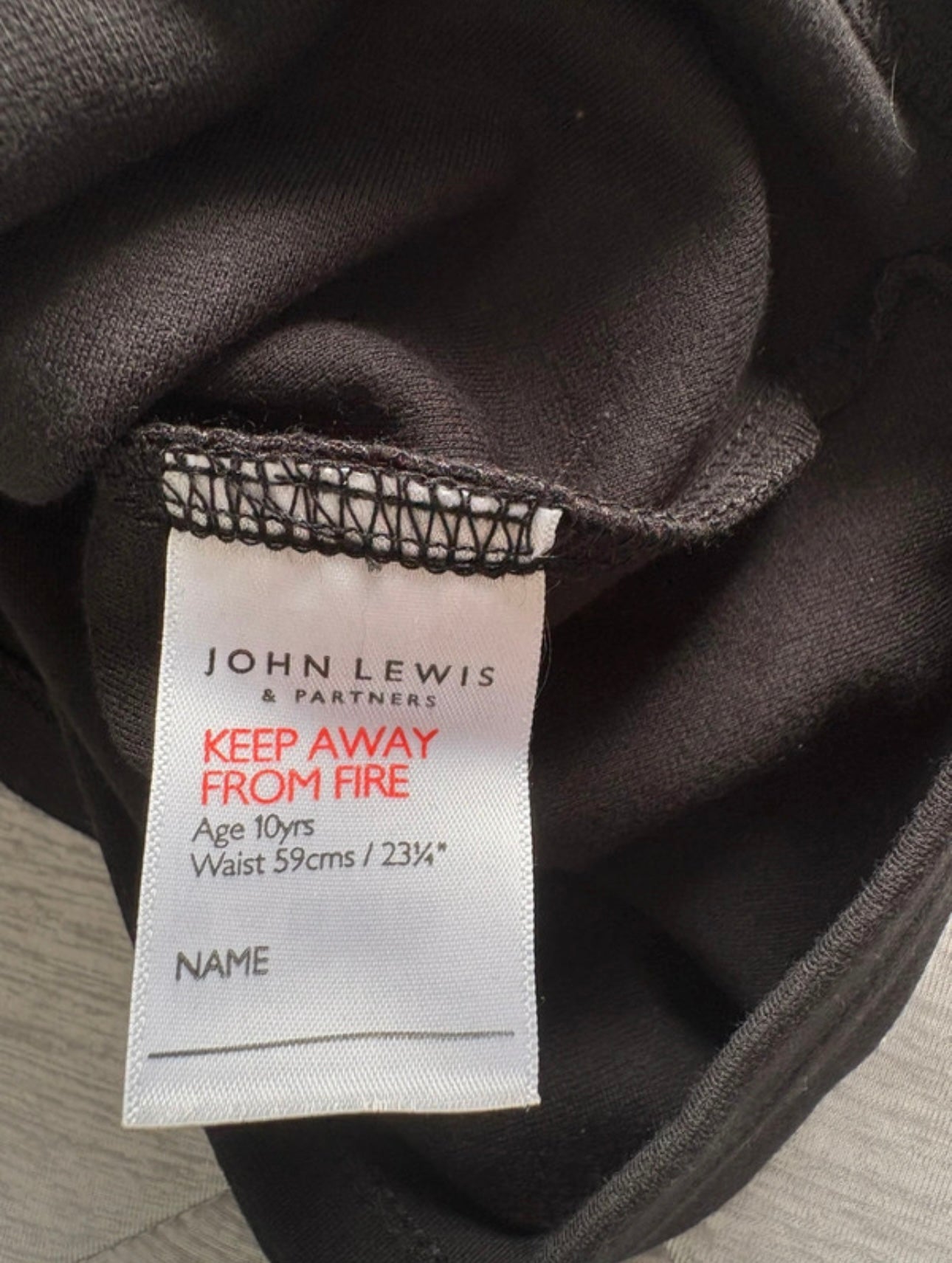 John Lewis Jersey Tube Skirt Colour Black Size 10 Years