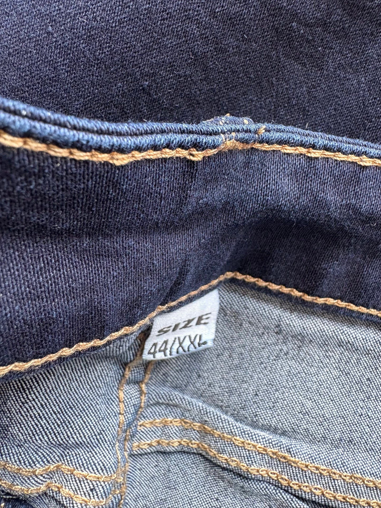 G-Smack Long Denim Skirt Colour Dark Denim Size 16