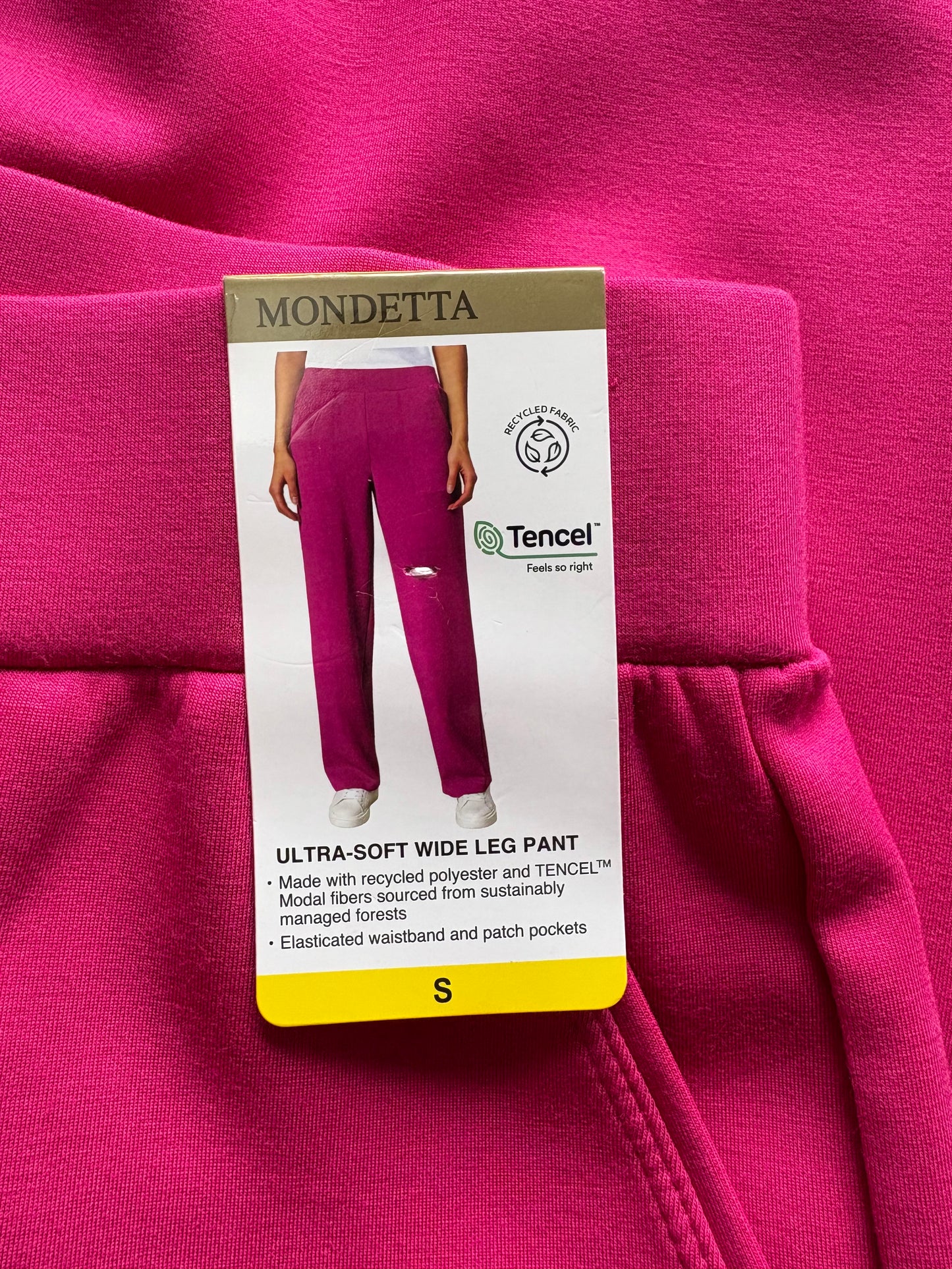 Mondetta Ultra Soft Wide Leg Pant Colour Boudoir Red Size S