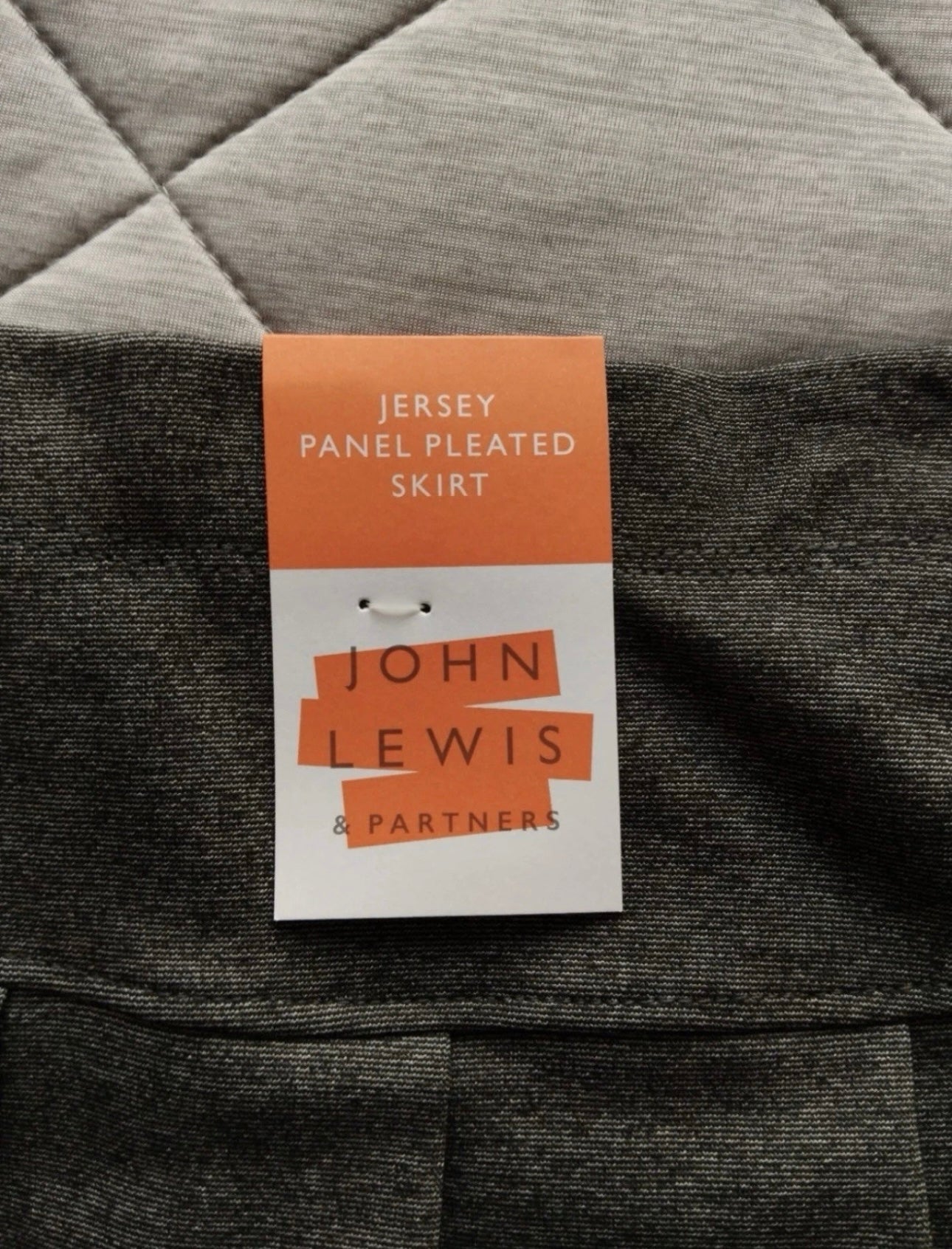 John Lewis Jersey Panel Pleated Skirt Colour Grey Size 3 Years