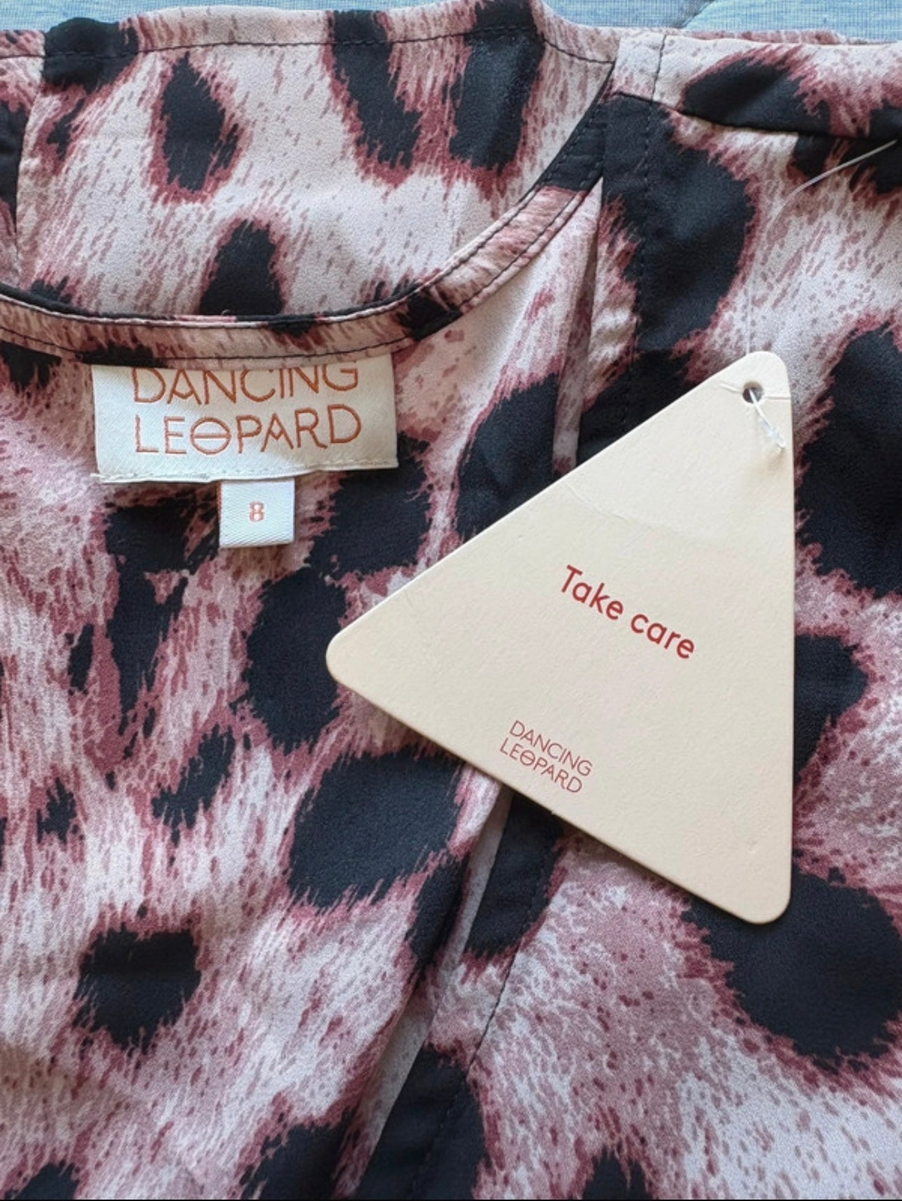 Dancing Leopard Jenna Leopard Wrap Midaxi Dress Colour Pink Size 8