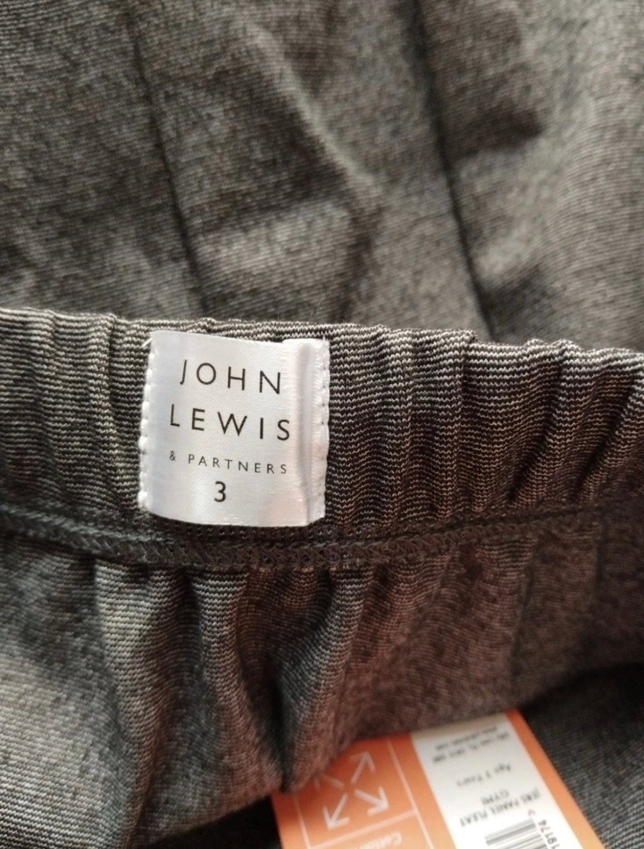John Lewis Jersey Panel Pleated Skirt Colour Grey Size 3 Years