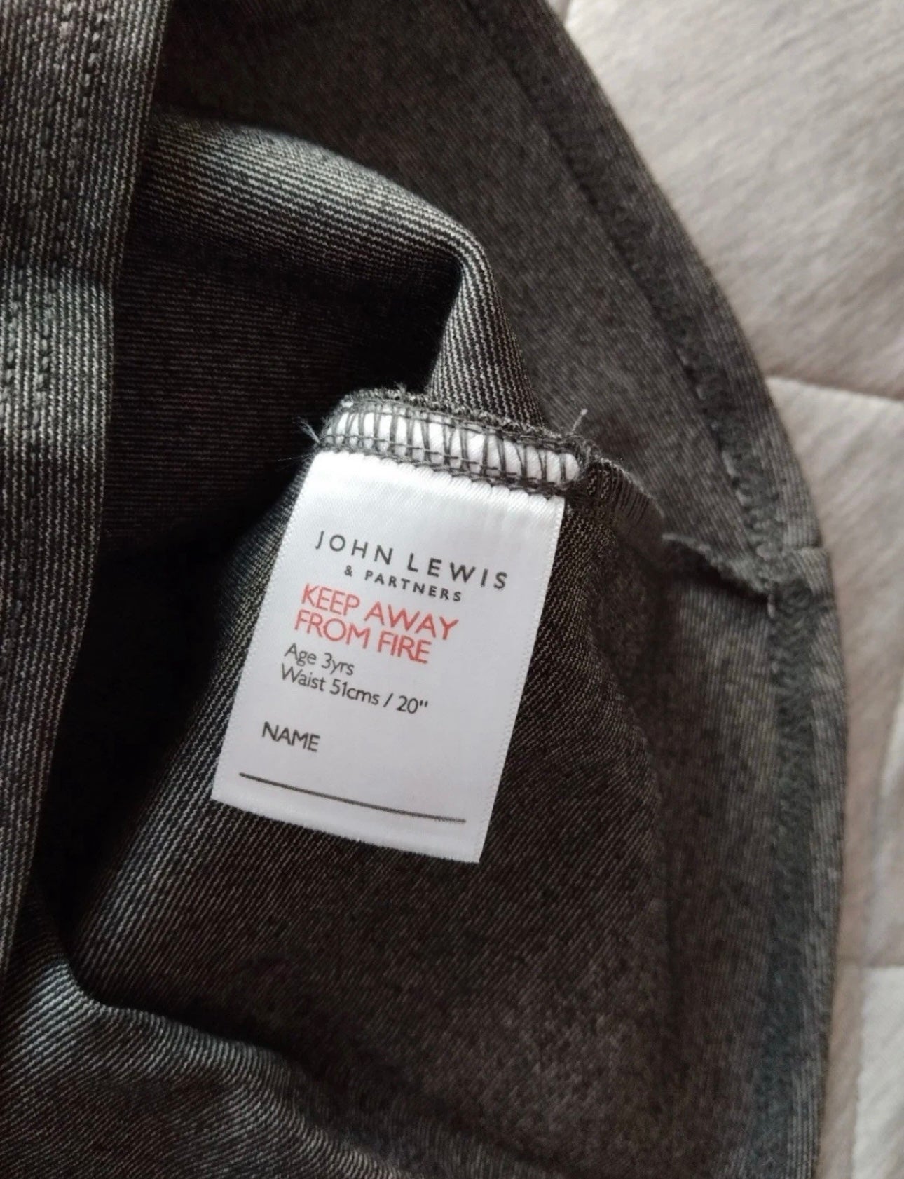 John Lewis Jersey Panel Pleated Skirt Colour Grey Size 3 Years