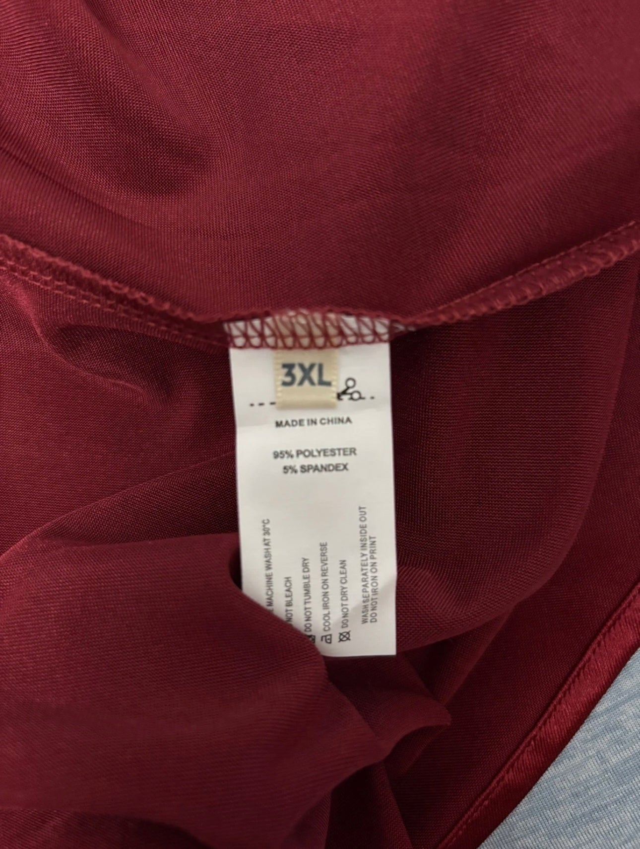 Alcea Rosea Satin Midi Skirt Colour Dark Red Size 3XL