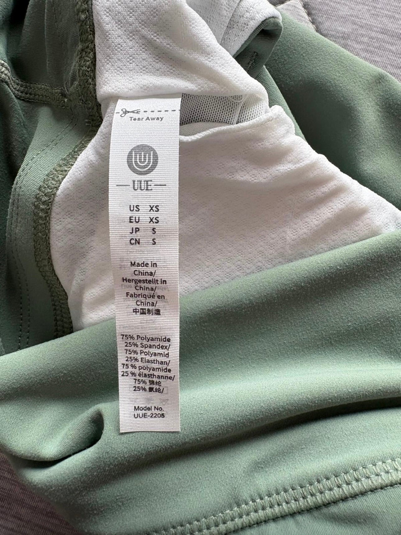Utter Unique Elegance Sports Top Colour Green Size XS