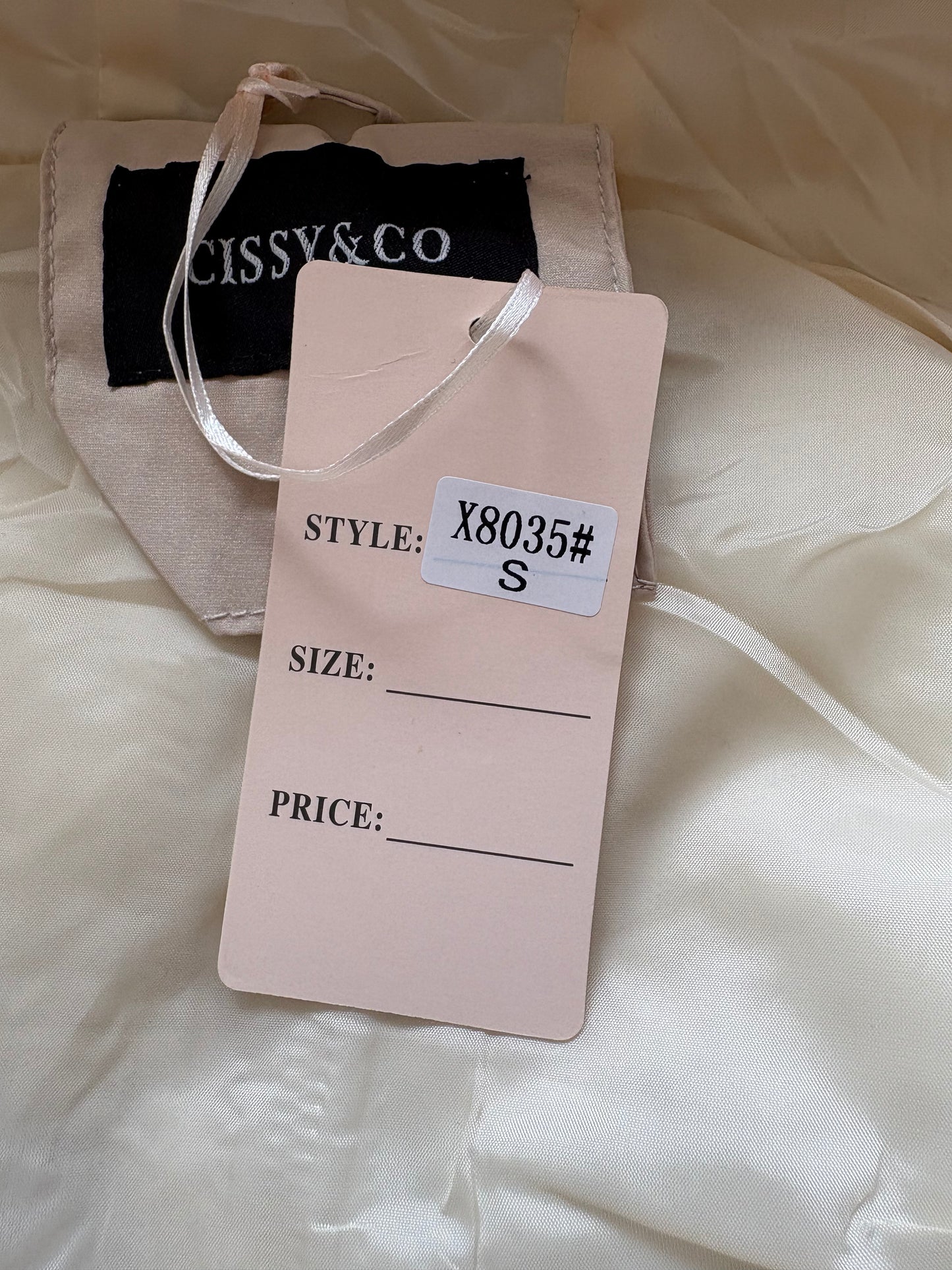 Cissy&Co Sleeveless Long Puffer Gilet Colour Beige Size S