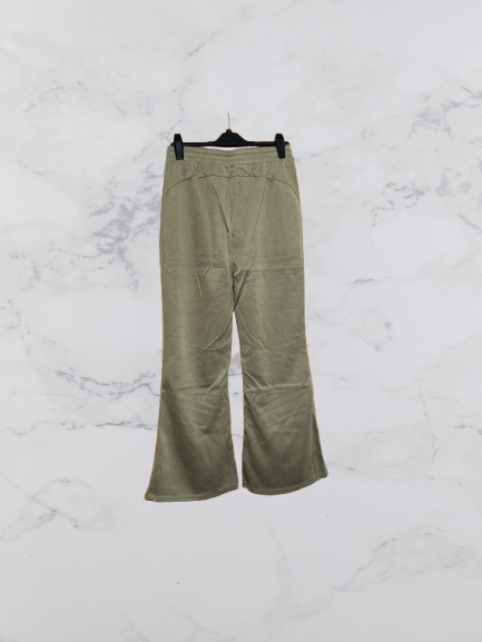 Comodo7 Flared Leg Jogging Trousers Colour Khaki One Size 10-16