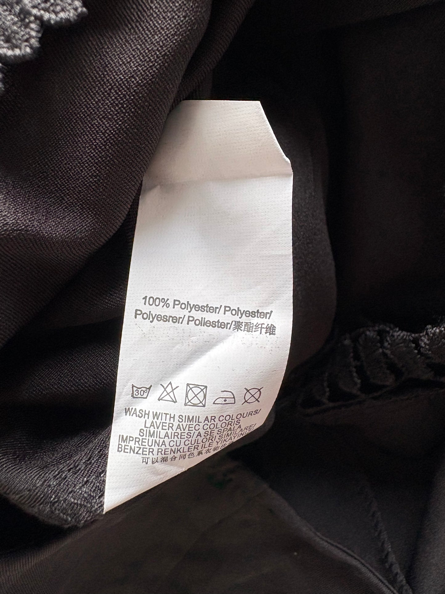 Another Look crochet detail jumpsuit Colour Black Size 10