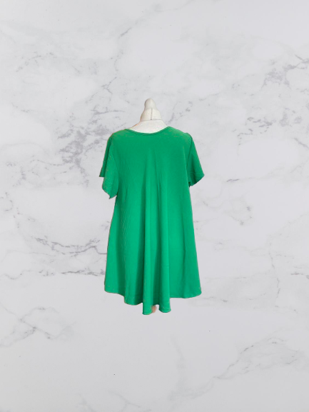 New Collection Short Sleeve Top Colour Green One Size 12-22