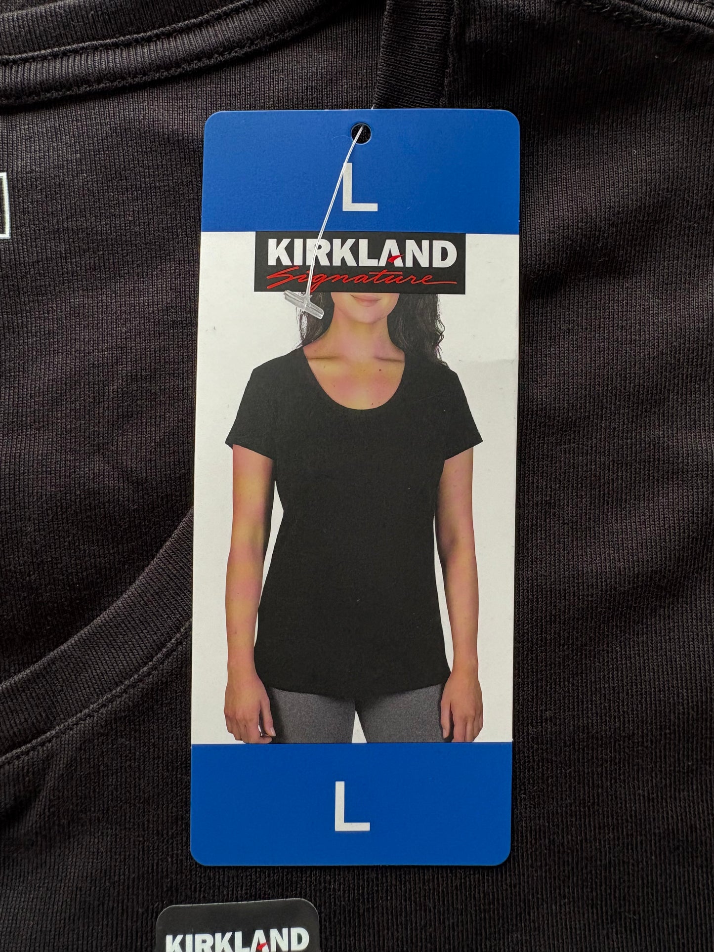 Kirkland Signature Pima Cotton Short Sleeve Tee Colour Black Size L