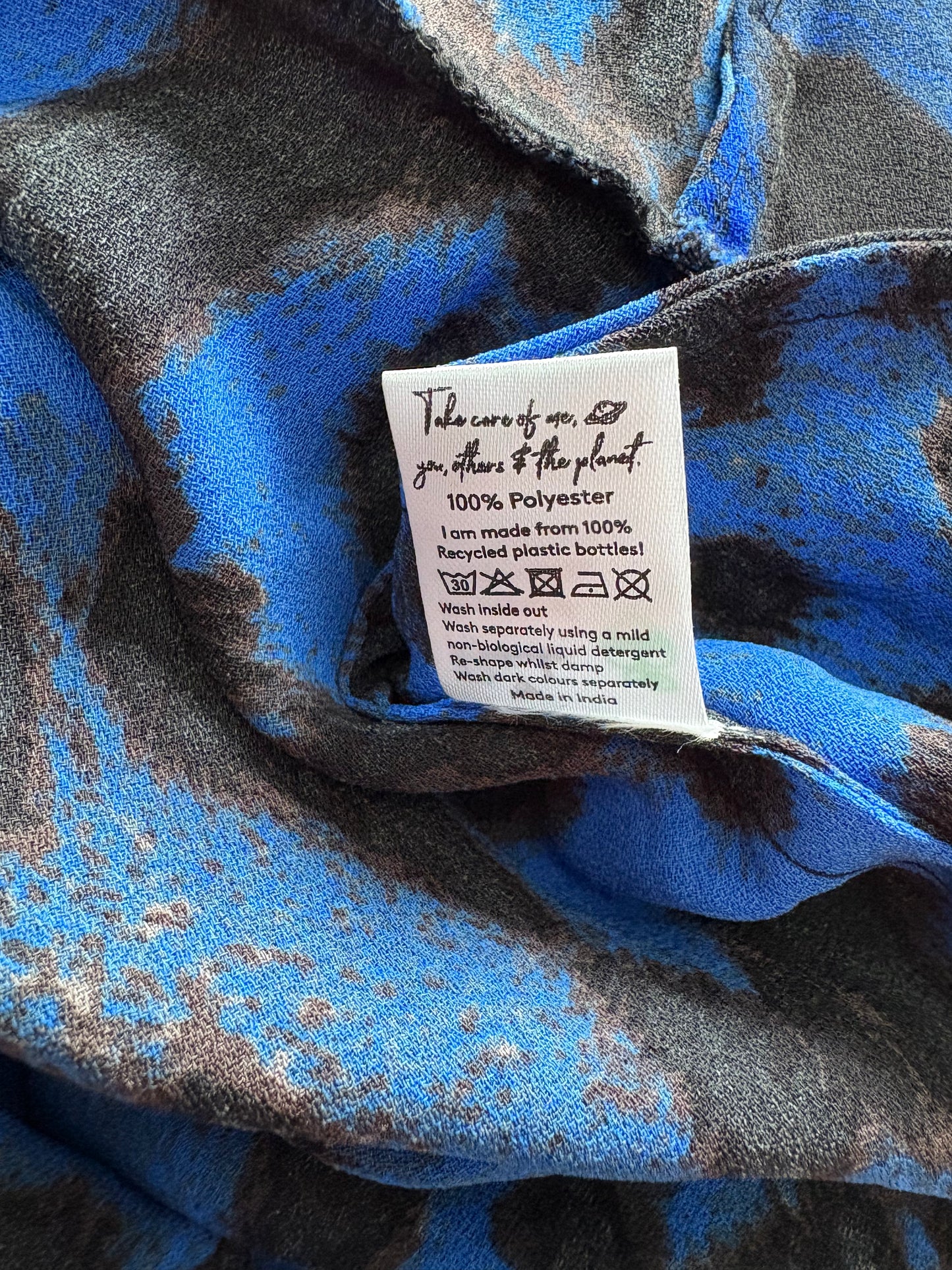 Dancing Leopard Print Jumpsuit Colour Blue Size 16