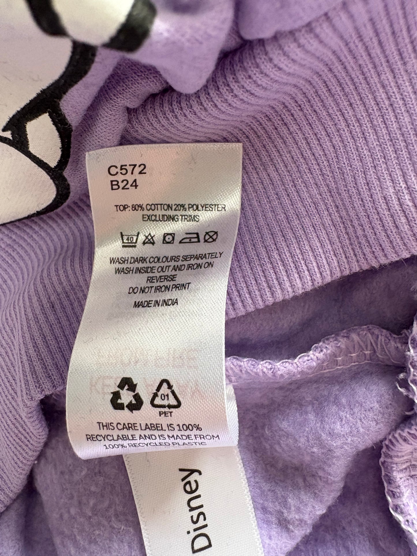 Disney @ V by Very Hooded 'Minnie Mouse' Jumper Colour Lilac Multi Size 6-7 Years