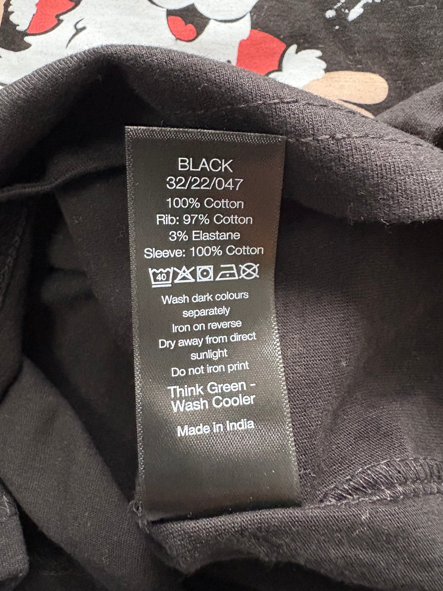 M&Co 'Christmas' Long Sleeve Top Colour Black Multi Size 4-5 Years