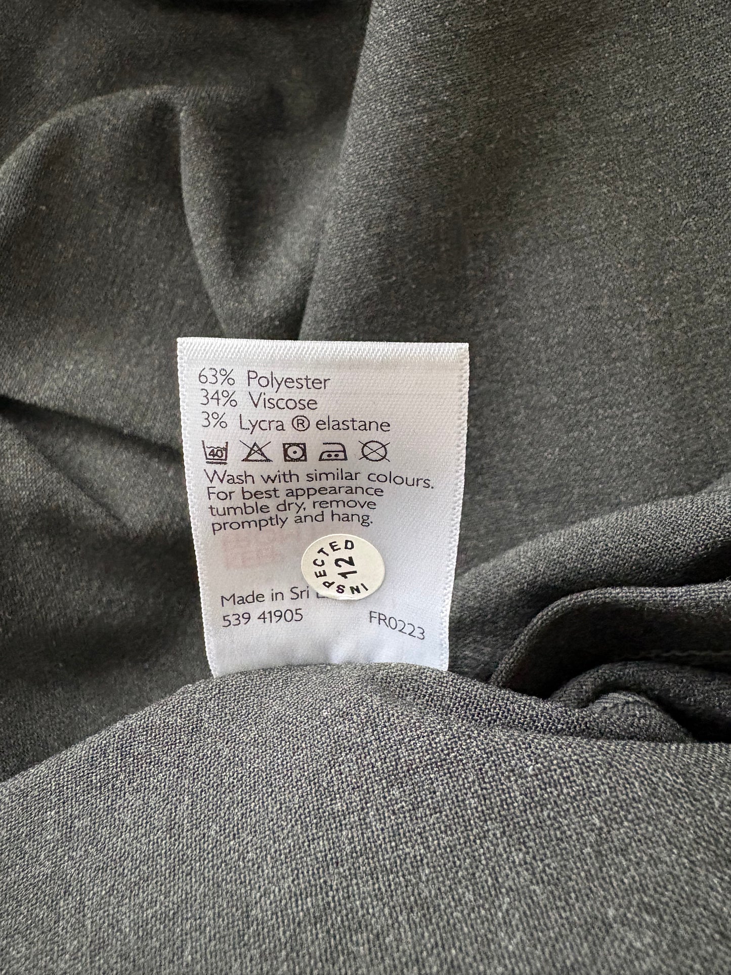 John Lewis Pencil Skirt Colour Grey Size 12 Years